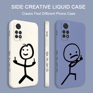 Line Man Phone Case For OPPO Find X2 Neo F9 Pro R19 Lite R9S Plus R11 Creative Design Comfortable Feel