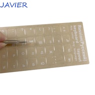 JAVIER Keyboard Stickers Russian Film Korean Dust Protection Hebrew Transparent English Language Alp