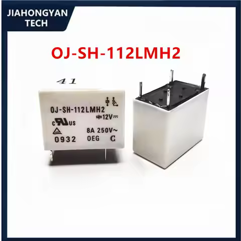 5PCS Brand new original OJ-SH-112LMH2 relay 12V 8A 4-pin set normally open