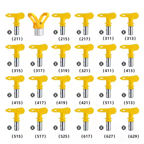 Reversible Airless Spray Tip Anti-Clog 211 215 315 317 517 Nozzle Sprayer Airbrush Tip Nozzle Guard 