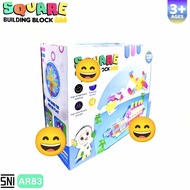 Mainan Edukasi Anak Balok Susun 120Pcs DIY Building Block Bricks Puzzle Block Jumbo