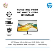 HP Series 5 Pro 27 inch QHD Monitor (27"/ IPS/ 2560x1440/ 350nits/ 100Hz/ 3yrs) - 527pq 9D9S0UT#AB4