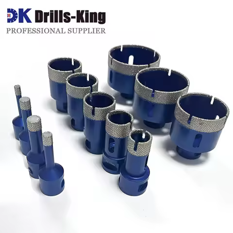 M14 Arix Type Vacuum Brazed Diamond Core Drill Bit 6-68mm Hole Saw For Drilling Granite Marble Stone