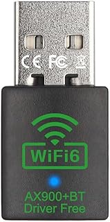 WiFi 6 USB Adapter with Bluetooth 5.4, AX900Mbps Dual Band 2.4G/5G, Plug and Play,Suitable for Compu
