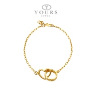 Yours Jewel 916 Gold Love & Circles Bracelet