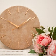 銅色紋-時鐘/靜音-金色刻度-WE CAN HOUSE禮物/居家/新居/掛鐘
