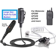 2 Wire Acoustic Tube Earpiece Mic Compatible with Motorola Ht750 Ht1250 HT1250LS HT1550 HT1550XLS GP