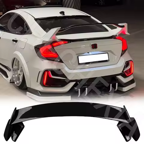 For 2016-2020 Honda 10th Generation Civic FC1 FC7 Sedan Upgrade TYPE-R Style Spoiler ASB Material Tr