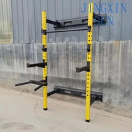 Good Home Gym Wall Mounted Foldable Tie Rod Strength Training Smith Machine Squat Rack Gym Equipment