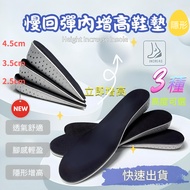 Invisible Insole Heightening Slow Rebound Comfortable Memory Heel Pad Breathable Sports Memory Foam 