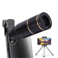 baf1ph Phone Camera Lens Kit 0.63X Wide Angle 198° Fisheye 22X Telephoto 15x Macro with E Clip Tripo