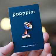 愛情雷達 琺瑯別針