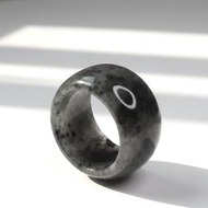 冰烏雞翡翠扳指 | 國際17.5圍 | 天然緬甸玉A貨翡翠 | 送禮