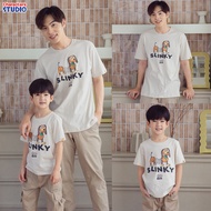 Disney Toy Story Slinky Dog Ham And Forky T-Shirt -เสื้อยืดดิสนีย์ ทอย สตอรี่ สลิ้งกี้ ด็อก แฮม และฟ