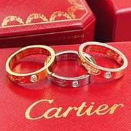 Cartier Love 鑽石戒指 男女同款對戒