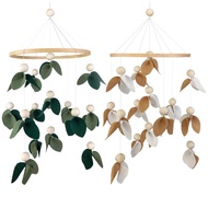 Nursery Mobiles Lovely Baby Crib Mobile Nursery Crib Toys Tree Leaf Forest Baby Mobile for Crib Nursery Baby Shower Sleep Soother Mobile for Bassinet workable