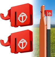 T Post Target Hanger Metal T Post Target Stand Fits Standard T-Posts, Heavy Duty Mount Hook for AR50