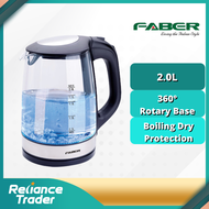 [LazChoice]FABER ELECTRIC GLASS JUG KETTLE FCK CRISTALLO 180 BK FCK180BK