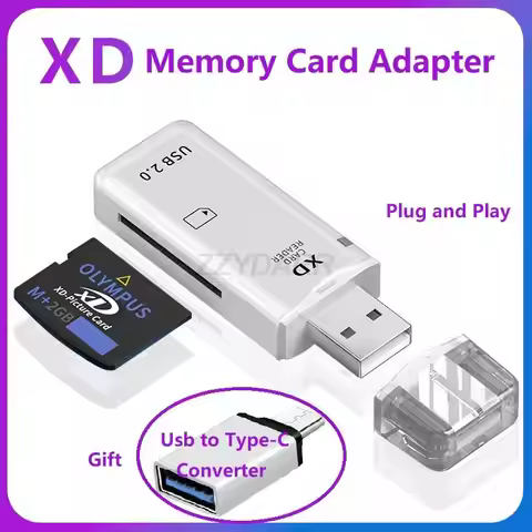 USB XD Picture Card Reader USB XD Card Reader XD Memory Card Adapter for Olympus Fuji Cameras Comput