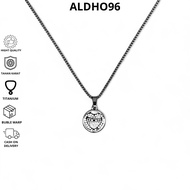 ALDHO96 - Titanium Love Mom Pendant Necklace for Men Unisex Stainless Steel Anti-RustWanita