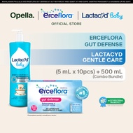 Erceflora Gut Defense Probiotic Supplement + Lactacyd Baby Gentle Care 500mL