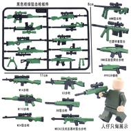 Military Minifigures Two-Color Building Blocks AWM Sniper Barrett Storm moc Piece Educational Toys X