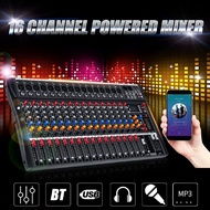 16 Channel Professional DJ Sound Mixing Console bluetooth USB Audio Mixer Computer Karaoke Playback Karaoke KTV Party 48V