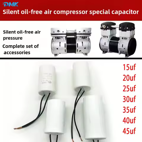 Oil-free Silent Air Compressor Universal Accessories Capacitor 20/25/30/35/40/45uf Air Pump Compress