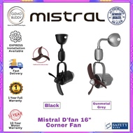 🛠️EXPRESS INSTALLATION AVAILABLE🛠️ Mistral D'Fan 16" Corner Fan With Remote Control