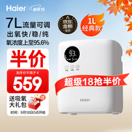 海尔（Haier）制氧机家用吸氧机老人孕妇家庭保健便携氧气机1-7L升流量可调113