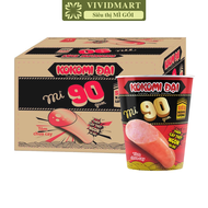 [THÙNG 24 LY] - MASAN - Mì ly Kokomi Đại 90 Tôm chua cay (có cây thịt) Mì ly Tôm chua cay Kokomi Đại