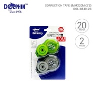 (3CARDS) Dolphin DOL-8140-2's [5mm x 20m] Correction Tape X 3CARDS