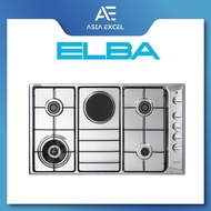 ELBA EHS 948D1 S 4 BURNER STAINLESS STEEL GAS HOB WITH HOTPLATE