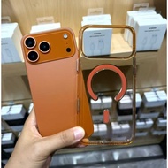 Suitable for Apple 17 Pro Max magnetic transparent phone anti drop case