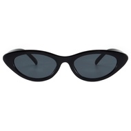 Womens Fashion Sunglasses 90s Trendy Cat Eyes Retro Black Sun Shades For Small Face