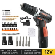 (Dikirim Dari Jakarta)bor listrik murah promo bor baterai mesin tanpa kabel Impact Drill Cordless Drill Koper 2 Baterai/bor tangan listrik/bor baterai/bor cas/bor cas 2 baterai promo/bor listrik murah cuci gudang/bor batre1 set lengkap murah/bor listrik