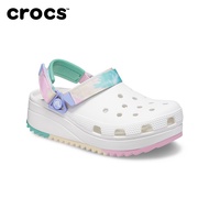 ＜902＞รองเท้า crocs แท้ Crocs HIKER OMBRE CLOG รองเท้าแตะ พื้นหนา แต่งรูกลวง สีม่วง เหมาะกับเดินชายหา