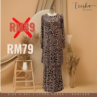 KOLEKSI KURUNG PRINTED LYCRA KOREA TRISHA EXCLUSIVE