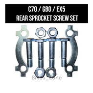 C70 GBO EX5 REAR SPROCKET SCREW SET BELAKANG SPROCKET SCREW SPROKET SCREW SET BELAKANG SCREW SET