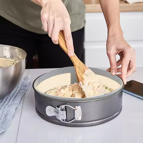 Silicone Round Baking Mat Air Fryer Oven Baking Sheets Non-Stick Baking Liners Reusable Bake Dish fo