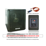 CROWN BF-15SW / Size 15” / Passive Subwoofer / 700watts peak / For Pro Audio / Free Speakon + 10 Met