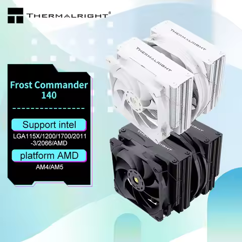 Thermalright FC140 5X8mm AGHP Heat Pipe Full Electroplating Reflow Soldering Radiator S-FDB Bearing