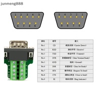 junmeng888 DB9 Connector RS232 Male Female 9 Pin RS485 Breakout Terminals Connectors Nice