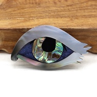 {EDDLYT}ธรรมชาติแม่มุกเข็มกลัด Evil Eye Shell Pins จี้สำหรับผู้หญิงผู้ชายเครื่องประดับทำ DIY Charms 
