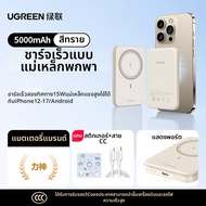 UGREEN | แบตสำรองชาร์จไร้สายแม่เหล็กสำหรับเดินทางปลอดภัย 10000mAh