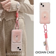 HP Latest Aesthetic Pink Premium Girls Card Holder Case Samsung S25 FE A17 A07 24Fe A15 A55 5G A35 A