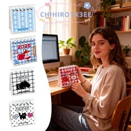 CHIHI 2026 Desk Calendar, Cartoon Mini Desktop Calendar