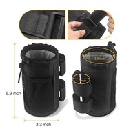 Wholesale Bicycle Cup Holder Kettle Bag Oxford Cloth Outdoor Insulation Bag Trolley Wheelchair with Mesh Bag Storage Bag