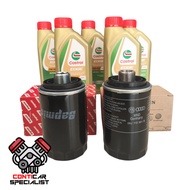 06J115403Q 5W30 5W40 CASTROL ENGINE OIL SERVICE SET FOR VW BEETLE EOS GOLF JETTA PASSAT SCIROCCO SHA