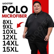 (8XL-14XL) Plus Size Microfiber Polo T Shirt Baju Lelaki Berkolar Plus Size Baju T Shirt Lelaki